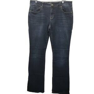 Cabi Jeans Women's Blue Style 916L Five Pocket Mid-Rise Boot Cut Jeans Size 12